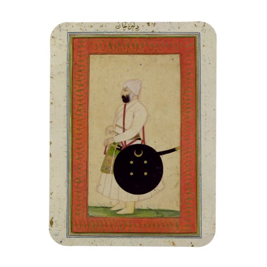 Beeltenis: Dilir Khan, c.1760, from the Large Cli Magneet (Verticaal)