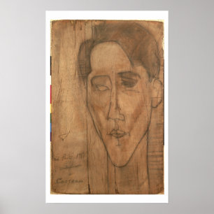 Beeltenis: Jean Cocteau (1889-1963) 1917 (pencil) Poster