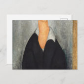Beeltenis: Woman, Modigliani 1919 Briefkaart (Voorkant / Achterkant)