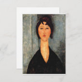 Beeltenis: Woman Modigliani Save The Date (Voorkant / Achterkant)