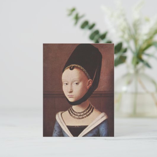 Beeltenis: Young Girl Postcard Briefkaart (Staand voorkant)