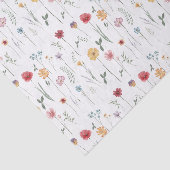 Beemdbloempatroon Kantje Boho Vibe Tissuepapier (Detail)