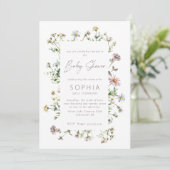 Beemdpaddelicaat Baby shower Kaart (Staand voorkant)