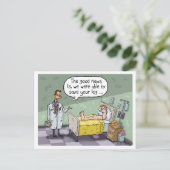 BEEN BEEN BEWAAR HET BEEN. Het goede nieuws is ... Briefkaart (Staand voorkant)