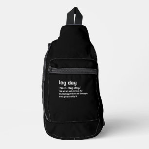 Been Dag Definitie Workout Fitness Oefening Sling Bag