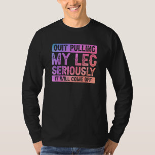Been geamputeerde grap - kleurrijke ampu grafische t-shirt