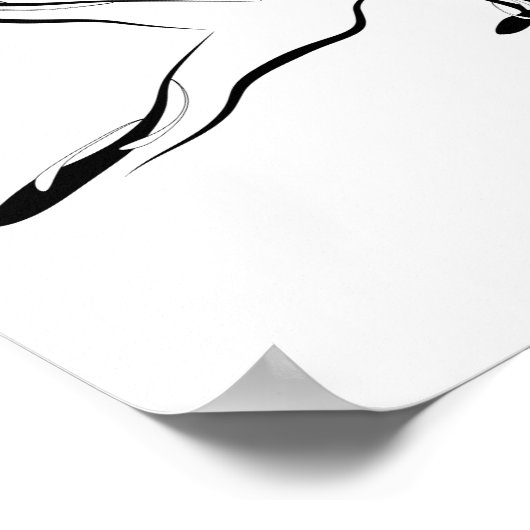 Been Pull Pilates Pose Abstracte Pilates Poster (Hoek)