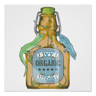 Been van de hagedis Macbeth heksen spreuk Perfect Poster