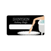 been zelfgemaakte zeep badbad beauty etiket (Voorkant)