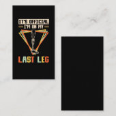 Beenbeen Amputation Humor leg Visitekaartje (Voorkant / Achterkant)