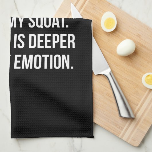 Beendag - Mijn kraakpand is dieper dan liefde - Gr Theedoek (Quarter Fold)