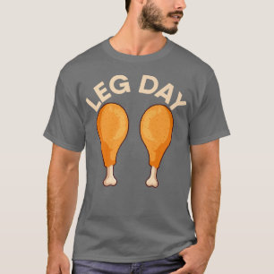Beendedag Voedsel Kip Workout Gym Fitness Weightli T-shirt