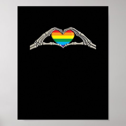 Beenderen handen hart actief poster (Voorkant)