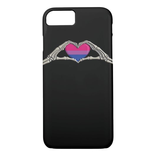 Beenderen Handen Hart Biseksuele Gothic Case-Mate iPhone Case (Achterkant)