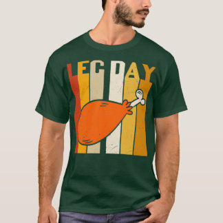 Beenendag Funny Turkey Leg Drumstick gym workout T-shirt