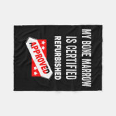 Beenmerg is gecertificeerd voor refurbished leukem fleece deken (Voorkant (Horizontaal))