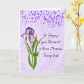 Beenmerg Transplant Kaart met iris (Gele Bloem)