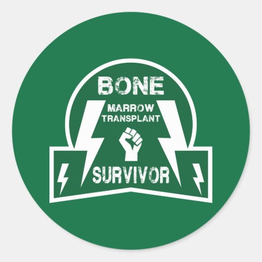 Beenmerg Transplant Stem Cell Ronde Sticker (Voorkant)