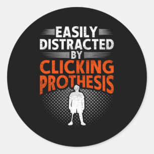 Beenprothese gemakkelijk afgeleid door proth te kl ronde sticker