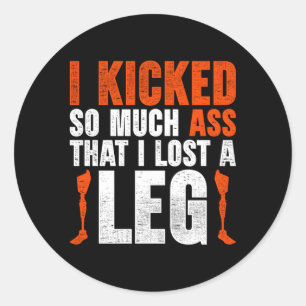 Beenprothetisch Ronde Sticker