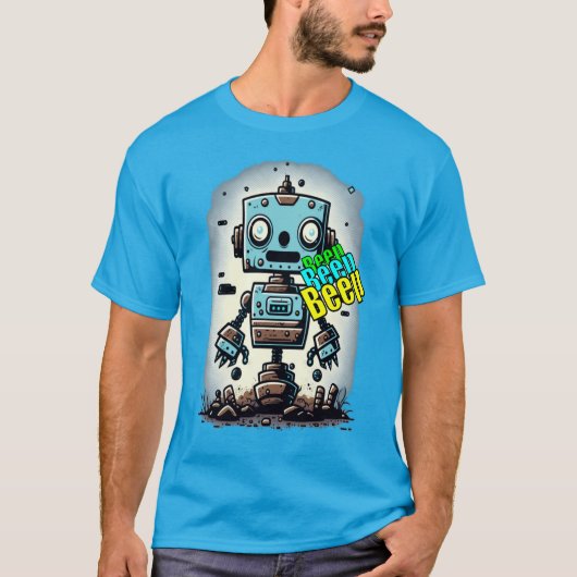 Beep Beep Robot Classic T-shirt (Voorkant)