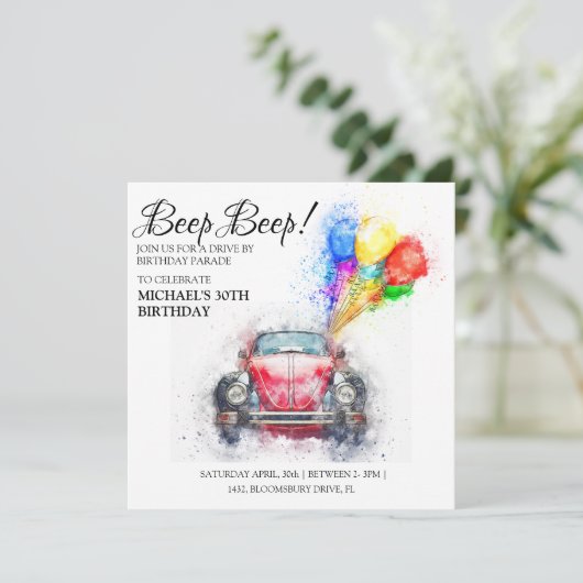 BeepBeep! Rijvaardigheid en bediening op vogelpara Kaart (Staand voorkant)