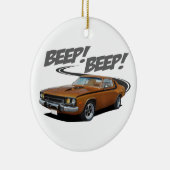 Beeping Roadrunner Keramisch Ornament (Rechts)