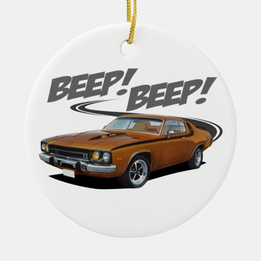 Beeping Roadrunner Keramisch Ornament (Voorkant)