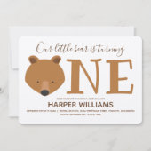 Beer 1 dier eerste geboorte kaart (Voorkant)