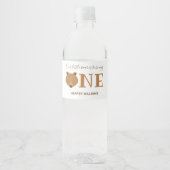 Beer 1 eerste verjaardag waterfles etiket (Voorkant)