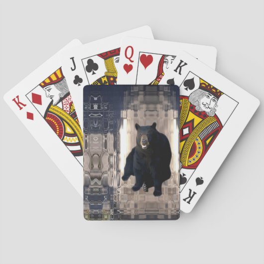Beer 1- Ijsblokje Mozaïekontwerp Pokerkaarten (Achterkant)