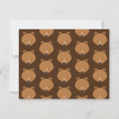 Beer 1 Uitnodiging voor eerste geboorte (Achterkant)