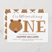 Beer 1e verjaardag kaart (Voorkant / Achterkant)