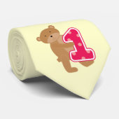 Beer 1e verjaardag T-shirts en cadeautjes Stropdas (Opgerold)