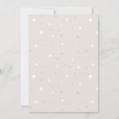 Beer 1e verjaardag teddybeer feest uitnodiging (Achterkant)