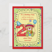 Beer 2 jaar Cute Birthday Kaart (Voorkant)