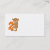 Beer 2e verjaardag T shirten en geschenken Visitekaartje (Achterkant)