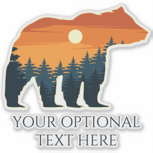 Beer aangepaste tekst sticker (Voorkant)