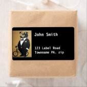 Beer Adreslabel zwart Etiket (Insitu)