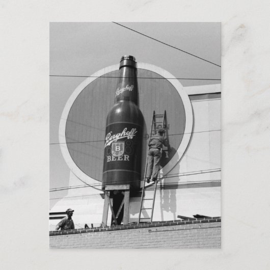 Beer Adverteren Billboard, 1940 Briefkaart (Voorkant)
