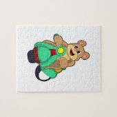 Beer als Biker met Scooter.PNG Legpuzzel (Horizontaal)