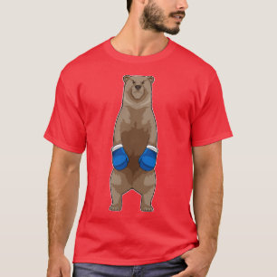 Beer als Boxer met Bokshandschoenen 1 T-shirt