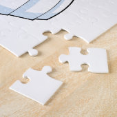 Beer als Bride met de jurk van het Weddenschap & h Legpuzzel (Zijkant)