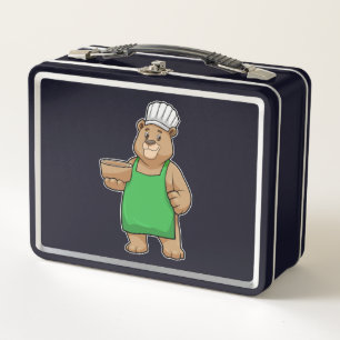 Beer als Cook met Cooking Apron & Bowl