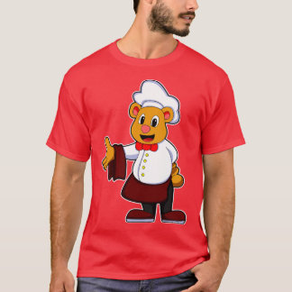 Beer als kok met een Chefs pet T-shirt