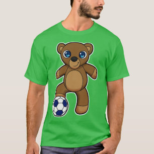 Beer als speler met bal t-shirt