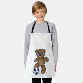 Beer als Voetbalspeler met Voetbal Schort (Gedragen)