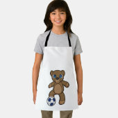 Beer als Voetbalspeler met Voetbal Schort (Insitu)