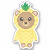 Beer anananas ticker sticker (Voorkant)