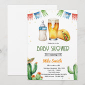 Beer and Tacos Baby Shower Invitation (Devant / Derrière)